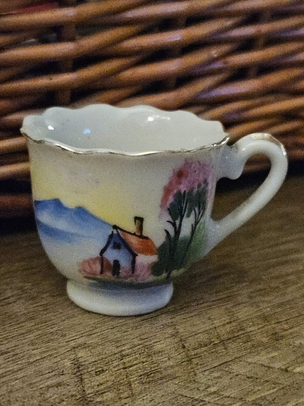 Vintage Japanese Ceramic Mini Teacup